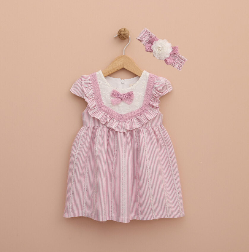 Toptan Kız Bebek Bandalı Elbise 9-24M Lilax 1049-6441-1 - 3