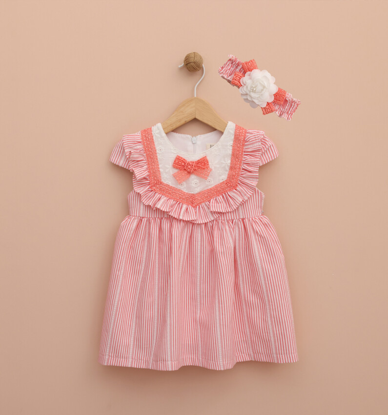 Toptan Kız Bebek Bandalı Elbise 9-24M Lilax 1049-6441-1 - 4