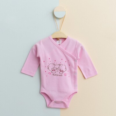 Toptan Kız Bebek Body 0-3M Gümüş Baby 2043-0060 - Gümüş Baby (1)