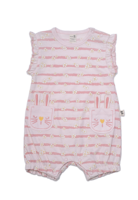 Toptan Kız Bebek Desenli Tulum 3-12M BabyZ 1097-5369 - 2