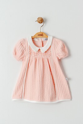 Toptan Kız Bebek Elbise 0-12M Miniborn 2019-3433 - Miniborn