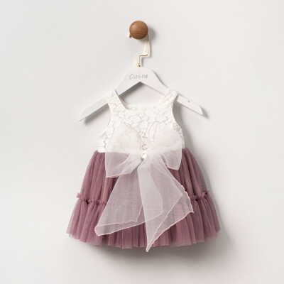 Toptan Kız Bebek Elbise 2-5Y Cumino 1014-CMN3502 - Cumino