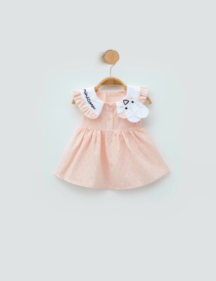 Toptan Kız Bebek Elbise 3-12M Minicorn 2018-2302 - 2