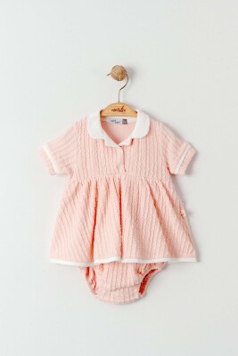 Toptan Kız Bebek Elbise 3-18M Miniborn 2019-3434 - Miniborn