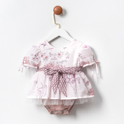 Toptan Kız Bebek Elbise 6-18M Cumino 1014-CMN3454 - Cumino