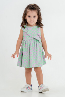 Toptan Kız Bebek Elbise 6-18M Tuffy 1099-1215 Lila