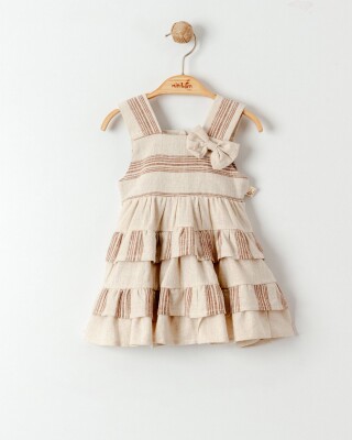 Toptan Kız Bebek Elbise 6-24M Miniborn 2019-3395 - Miniborn