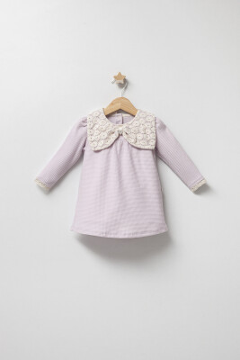 Toptan Kız Bebek Elbise 6-24M Tongs 1028-5094 Lila