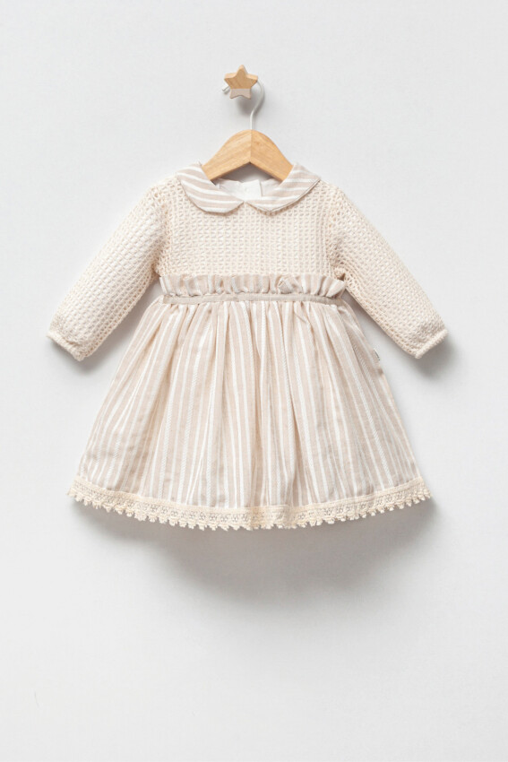 Toptan Kız Bebek Elbise 6-24M Tongs 1028-5126 - 1