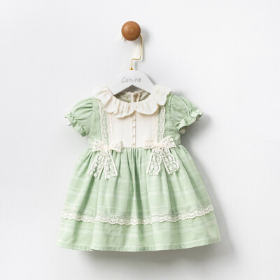 Toptan Kız Bebek Elbise 9-24M Cumino 1014-CMN3511 - Cumino