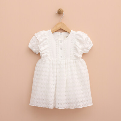 Toptan Kız Bebek Elbise 9-24M Lilax 1049-6325 - 2