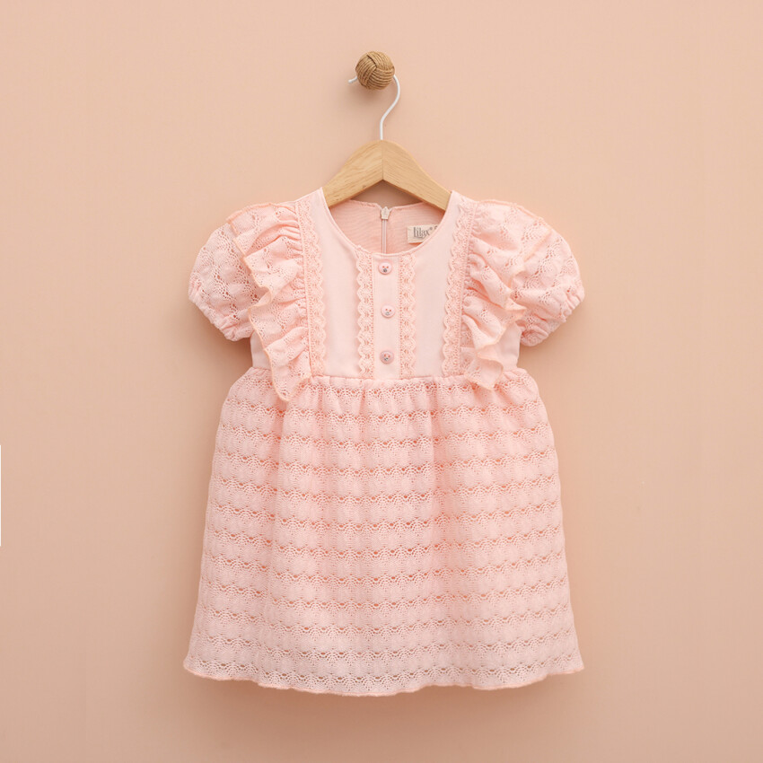 Toptan Kız Bebek Elbise 9-24M Lilax 1049-6325 - 3