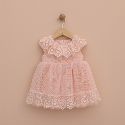 Toptan Kız Bebek Elbise 9-24M Lilax 1049-6360 - Lilax (1)