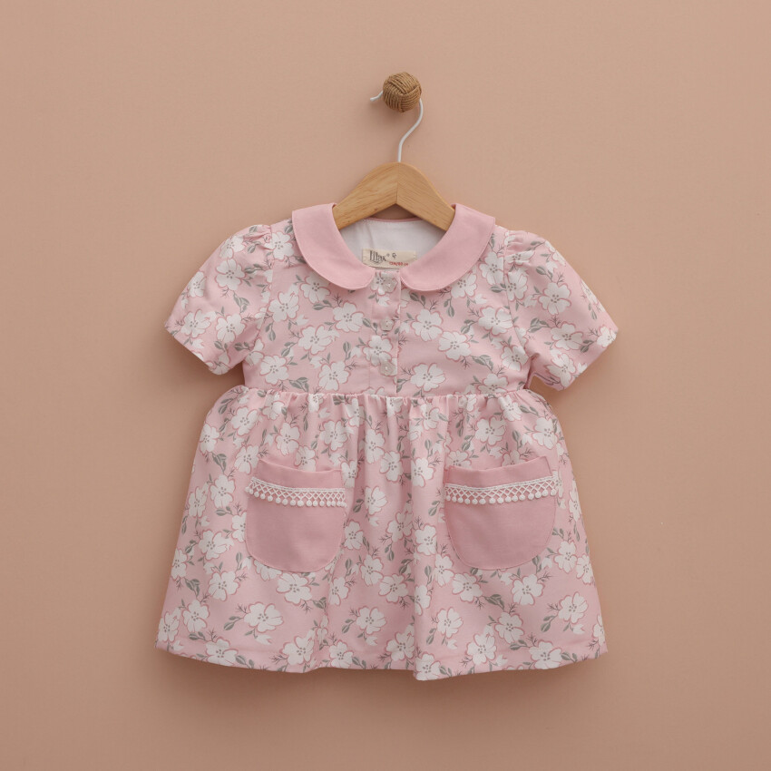 Toptan Kız Bebek Elbise 9-24M Lilax 1049-6376 - 2