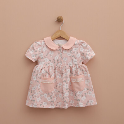 Toptan Kız Bebek Elbise 9-24M Lilax 1049-6376 - Lilax