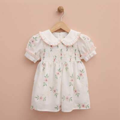 Toptan Kız Bebek Elbise 9-24M Lilax 1049-6393 - Lilax
