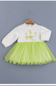 Toptan Kız Bebek Elbisesi 6-24M BabyZ 1097-5395 - 4