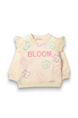 Toptan Kız Bebek Fisto Detaylı Sweatshirt 6-18M Tuffy 1099-0408 - 1