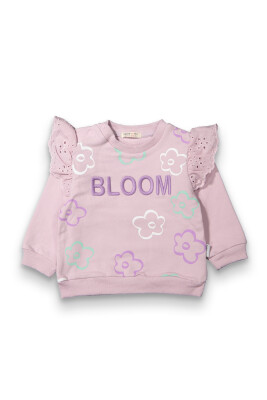 Toptan Kız Bebek Fisto Detaylı Sweatshirt 6-18M Tuffy 1099-0408 - 4