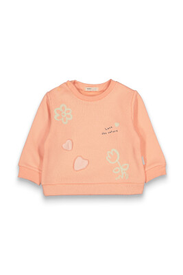 Toptan Kız Bebek Nakışlı Sweatshirt 6-18M Tuffy 1099-0406 - 5