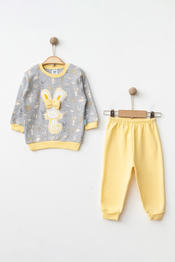 Toptan Kız Bebek Pijama Takımı 9-18M Hoppidik 2017-2202 - 1