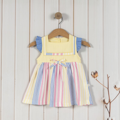 Toptan Kız Bebek Renkli Elbise 6-24M Carmin Baby 2057-2699 - Carmin Baby (1)