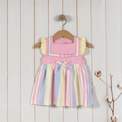 Toptan Kız Bebek Renkli Elbise 6-24M Carmin Baby 2057-2699 - Carmin Baby