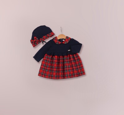 Toptan Kız Bebek Şapkalı Elbise 6-18M BabyRose 1002-4271 - BabyRose