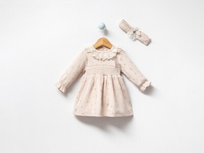 Toptan Kız Bebek Taçlı Elbise 3-12M Bubbles 2040-3017 - Bubbles (1)