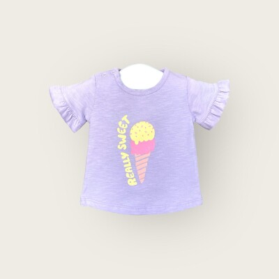 Toptan Kız Bebek Tişört 6-18M Algiy Mini 2047-3502 - 2
