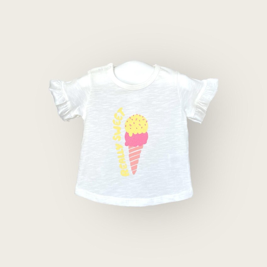 Toptan Kız Bebek Tişört 6-18M Algiy Mini 2047-3502 - 3
