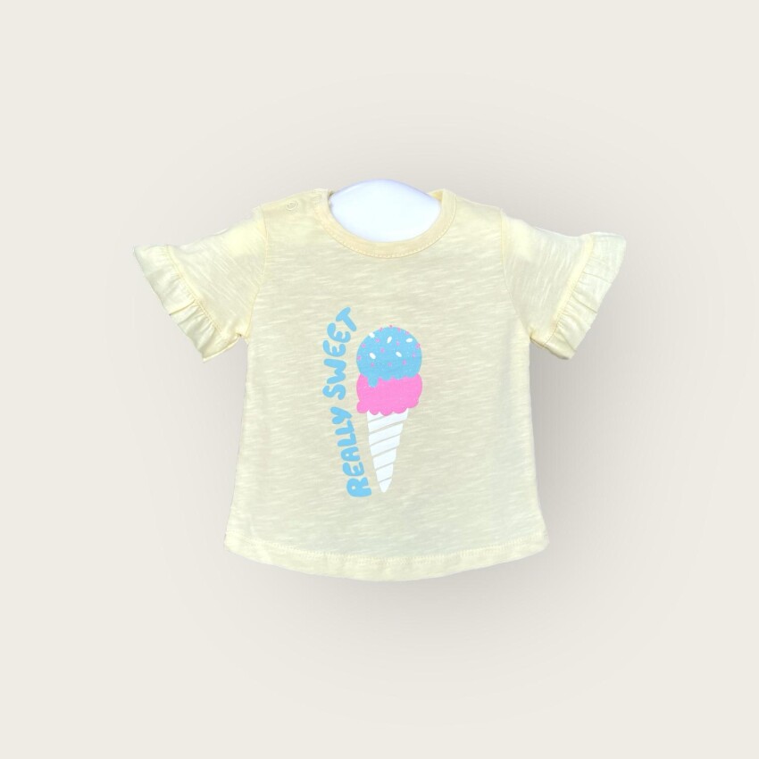 Toptan Kız Bebek Tişört 6-18M Algiy Mini 2047-3502 - 4