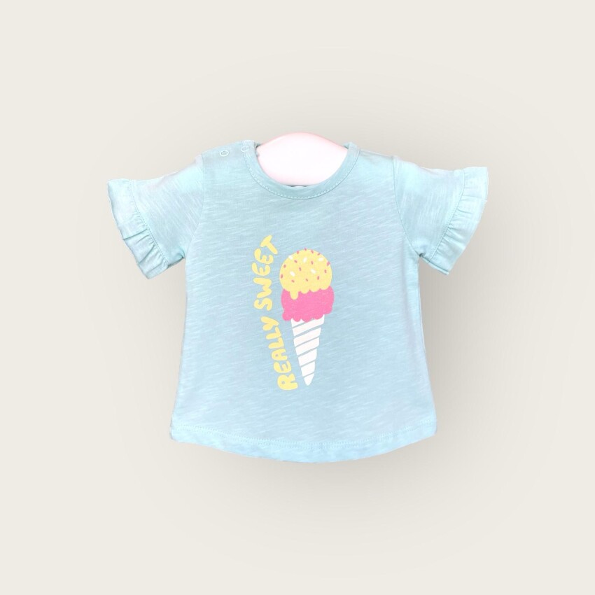 Toptan Kız Bebek Tişört 6-18M Algiy Mini 2047-3502 - 5