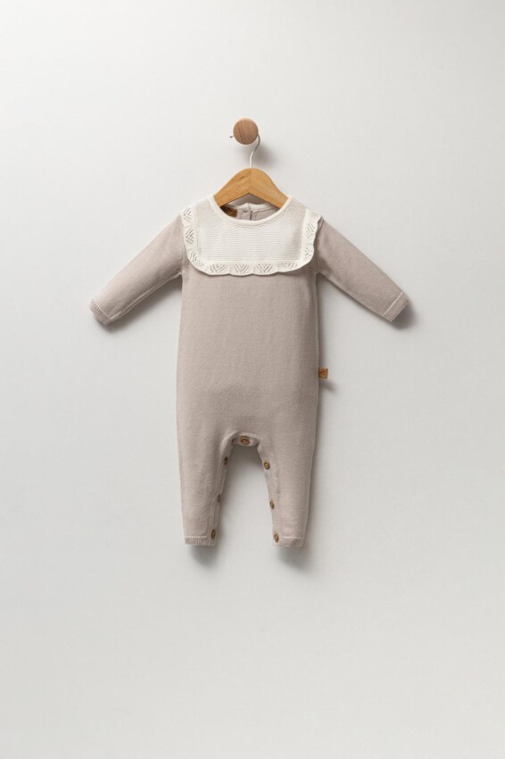 Toptan Kız Bebek Trikolu Tulum 0-12M Babyline 2015-24119-1 - 2