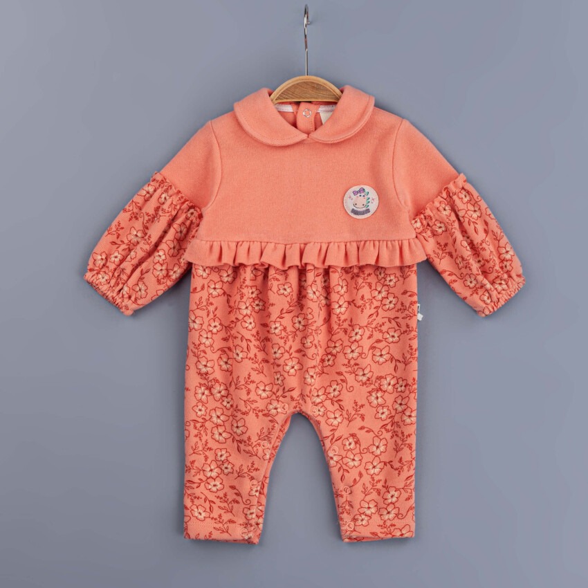 Toptan Kız Bebek Tulum 3-12M BabyZ 1097-5416 - 3