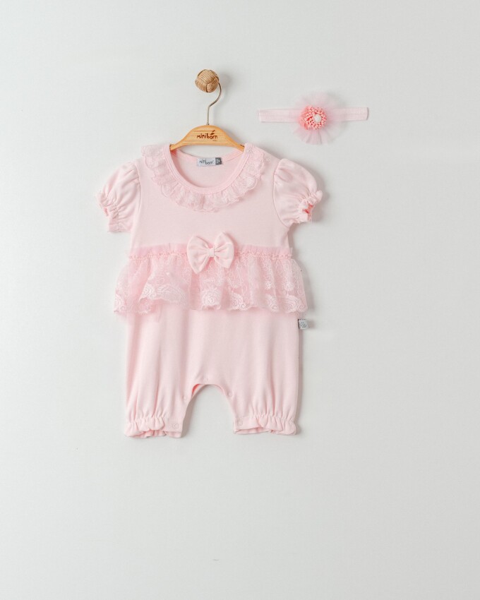 Toptan Kız Bebek Tulum 3-18M Miniborn 2019-6288 - 1