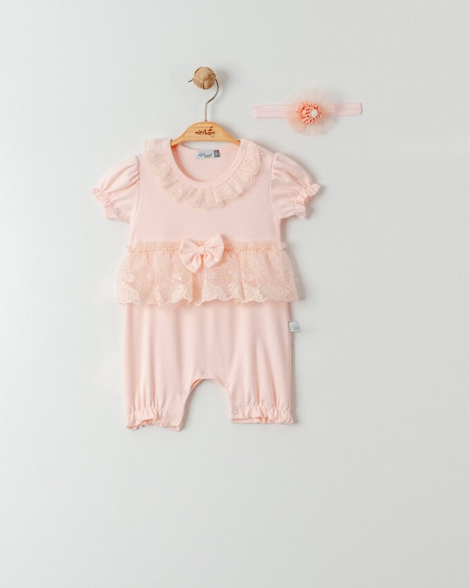 Toptan Kız Bebek Tulum 3-18M Miniborn 2019-6288 - 3