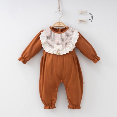 Toptan Kız Bebek Tulum 3-9M Minizeyn 2014-3006 - Minizeyn