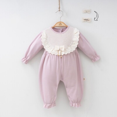 Toptan Kız Bebek Tulum 3-9M Minizeyn 2014-3006 - Minizeyn (1)