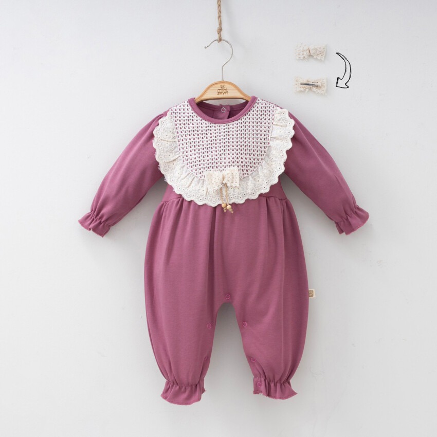 Toptan Kız Bebek Tulum 3-9M Minizeyn 2014-3006 - 4