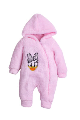 Toptan Kız Bebek Welsoft Tulum 3-12M Kidexs 1026-40117 Pembe