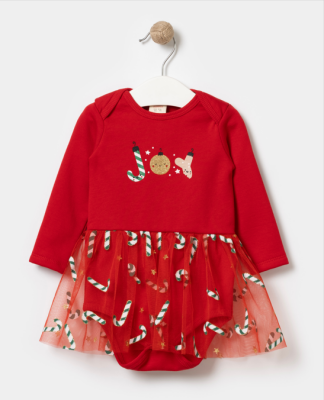 Toptan Kız Bebek Yılbaşı Elbisesi 6-18M Bupper Kids 1053-23999 - 2