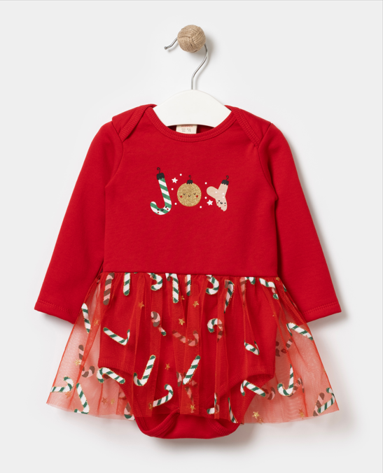 Toptan Kız Bebek Yılbaşı Elbisesi 6-18M Bupper Kids 1053-23999 - 2
