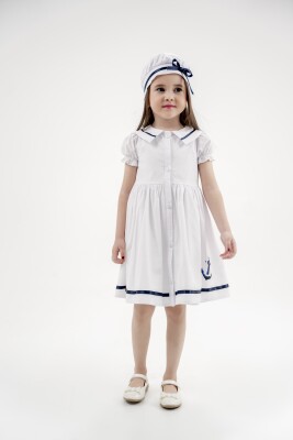 Toptan Kız Çocuk 2'li Elbise ve Şapka Takım 2-5Y Eray Kids 1044-13272 - 1