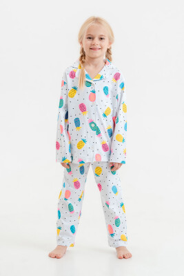 Toptan Kız Çocuk 2'li Pijama Takımı 6-9Y Tuffy 1099-1056 - 1