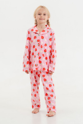 Toptan Kız Çocuk 2'li Pijama Takımı 6-9Y Tuffy 1099-1056 - Tuffy (1)