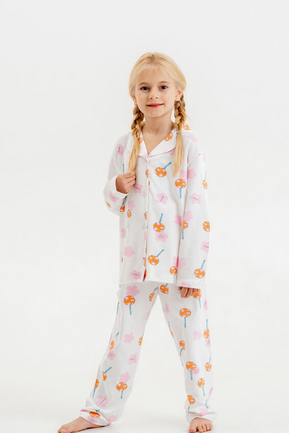 Toptan Kız Çocuk 2'li Pijama Takımı 6-9Y Tuffy 1099-1056 - 3