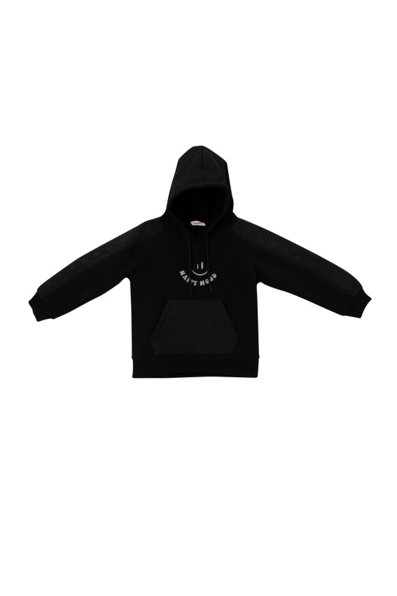 Toptan Kız Çocuk Baskı Detaylı Kapitoneli Sweatshirt 1-12Y Zeyland 1070-252Z4KPT61 - 1