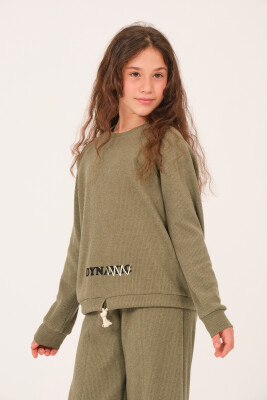 Toptan Kız Çocuk Baskılı Sweatshirt 8-15Y Jazziee 2051-252J4MTG61 - 1