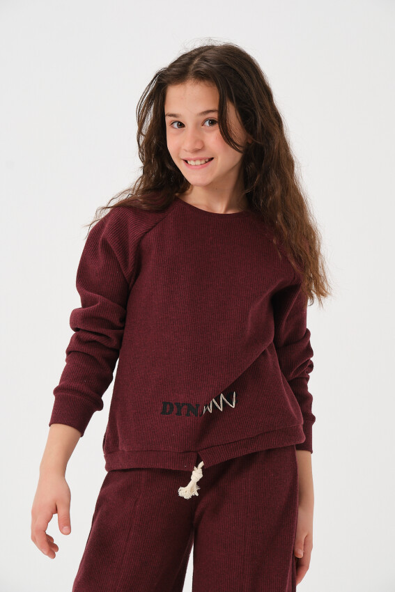 Toptan Kız Çocuk Baskılı Sweatshirt 8-15Y Jazziee 2051-252J4MTG61 - 3